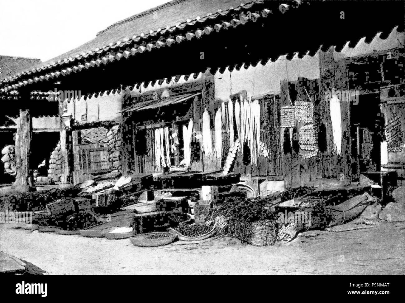 78 un angolo negozio di generi alimentari in Corea Foto Stock