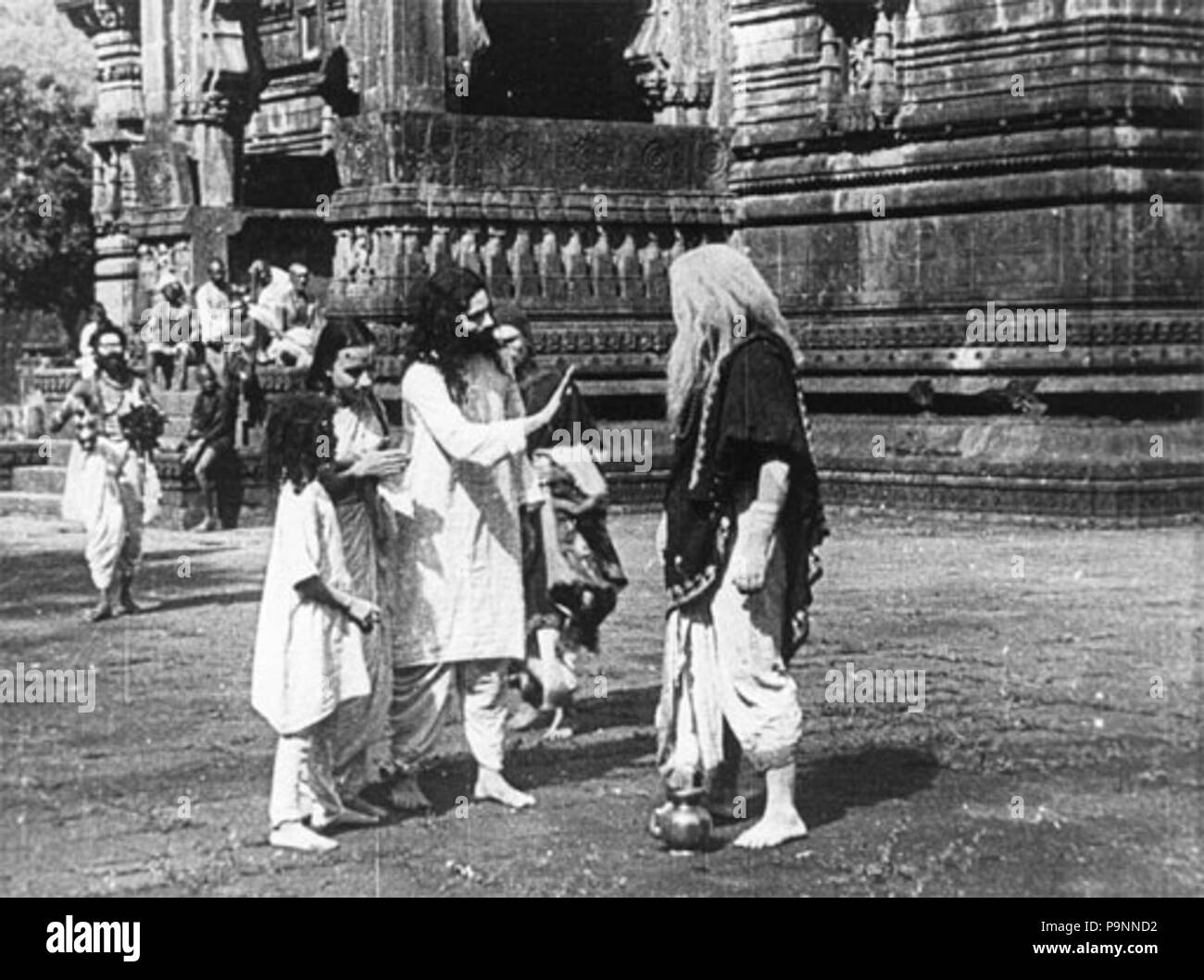 87 una scena da film, Raja Harishchandra, 1913 Foto Stock