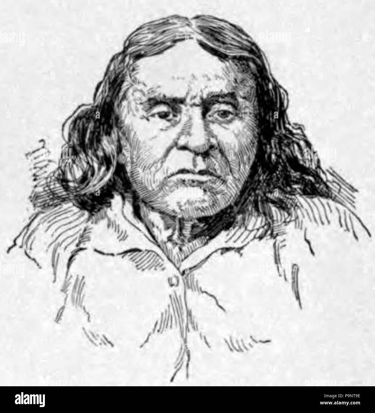 . Ritratto di nord-ovest degli Stati Uniti leader aborigeni Seattle . pubblicato 1900 145 Appletons' Seattle Foto Stock