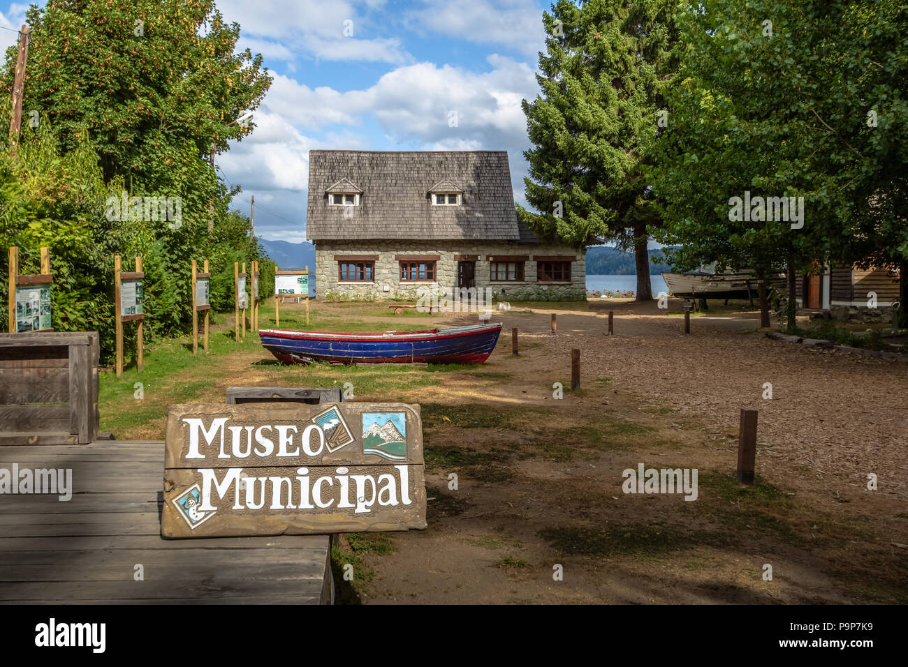 Villa La Angostura Museo Civico - Villa La Angostura, Patagonia, Argentina Foto Stock