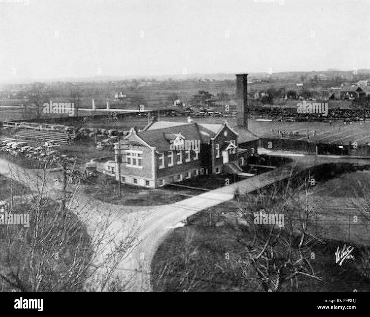 37 1918 - Muhlenberg College Amministrazione principale edificio - Allentown PA Foto Stock