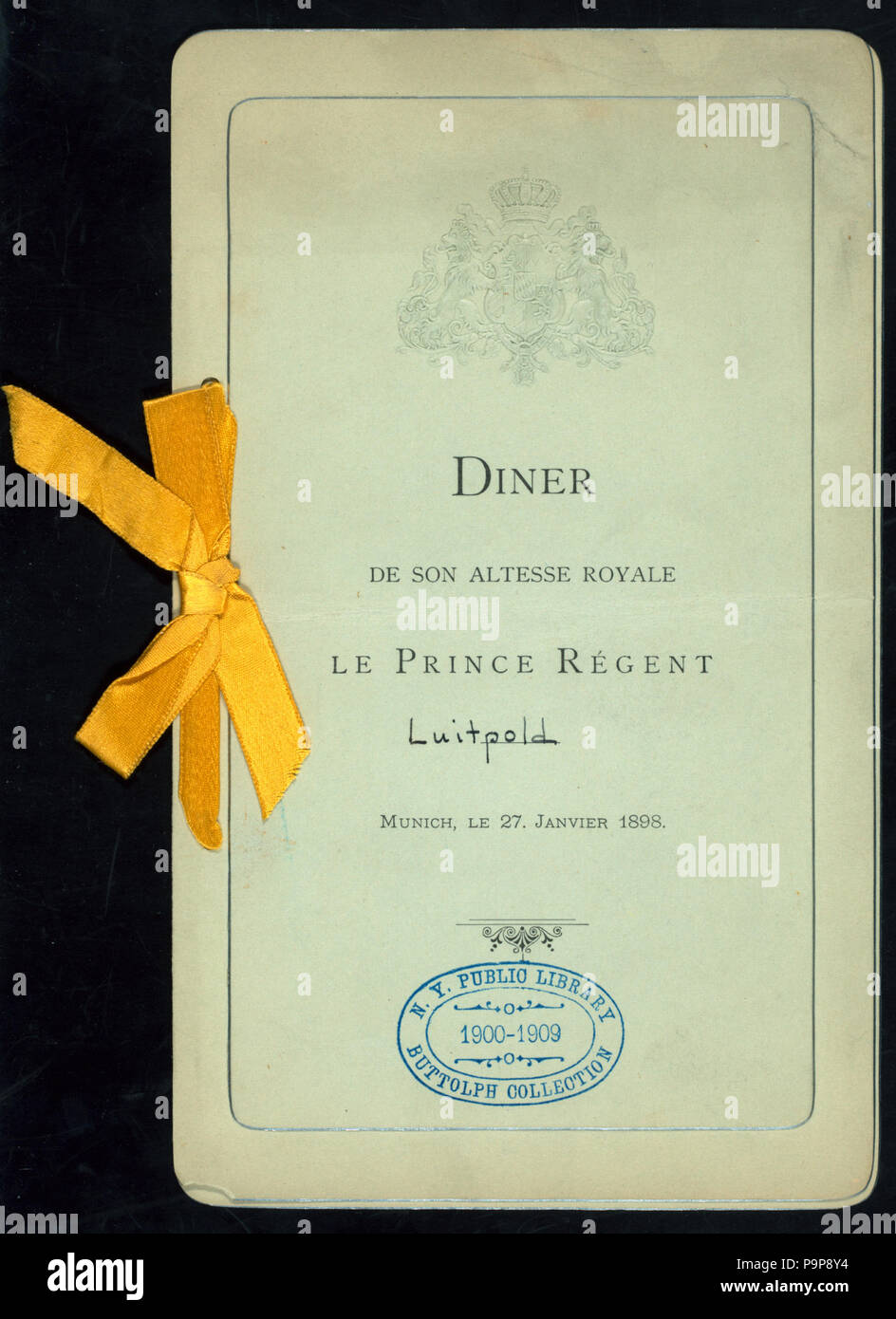 533 DINER (detenute da) Le Prince Regent LUITPOLD (a) "MONACO DI BAVIERA,Germania" ( ) (NYPL ADE-271143-470851) Foto Stock