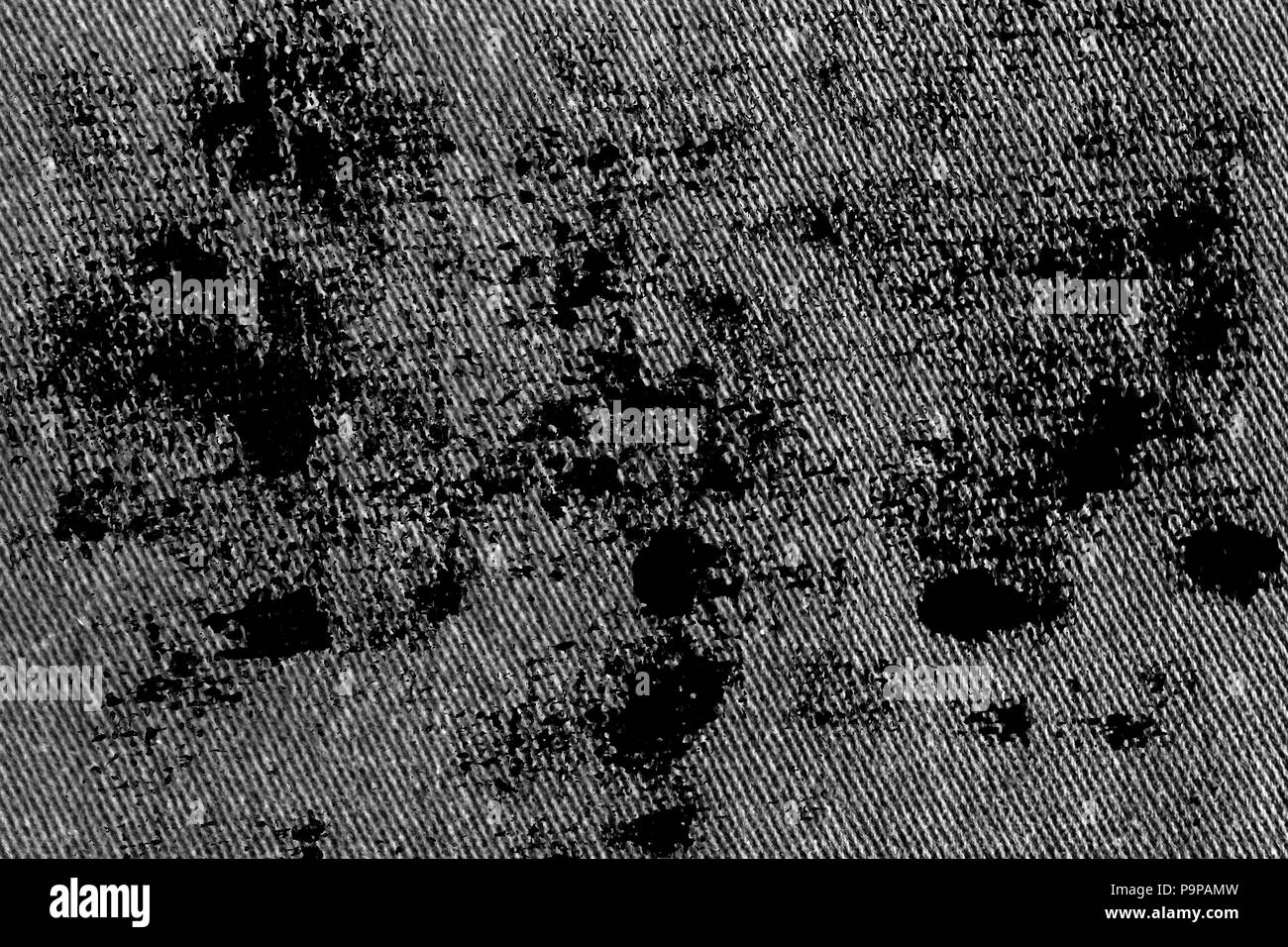 Sporco grunge closeup dettagliata dello sbozzato grungy denim. Vintage grigio scuro jeans, buona per lo sfondo Foto Stock