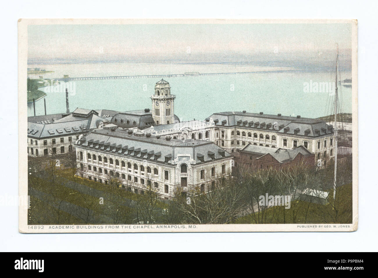 97 Edificio accademico, Accademia Navale, Annapolis, MD (NYPL b12647398-70454) Foto Stock