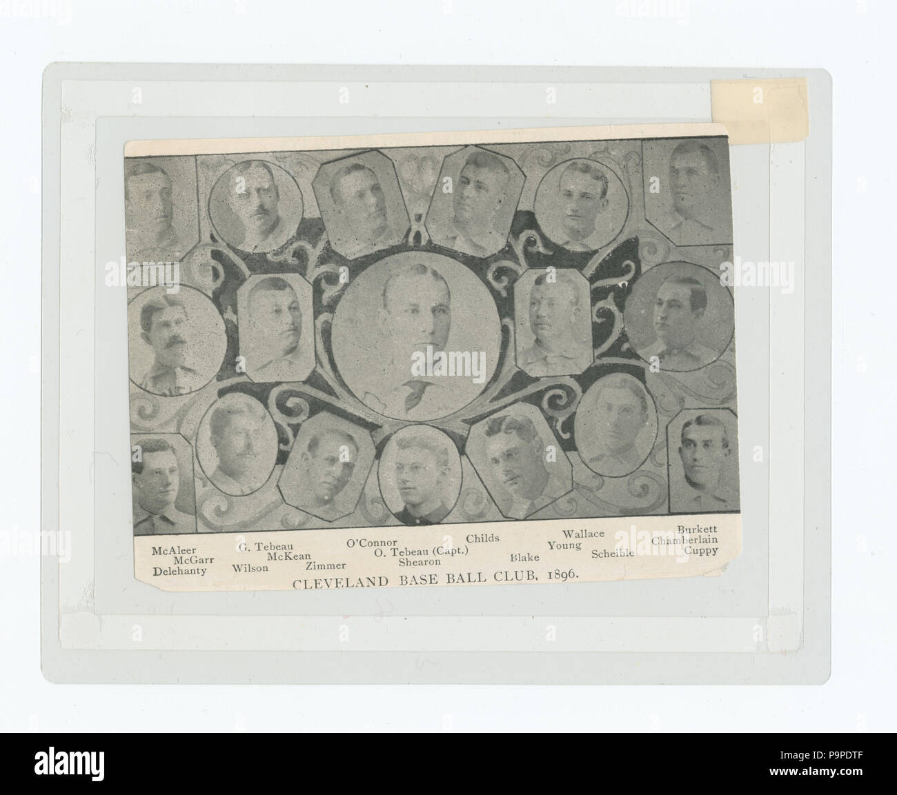 175 Baltimore Base Ball Club, 1896; Cleveland, Base Ball Club, 1896 (NYPL b13537024-56300) Foto Stock