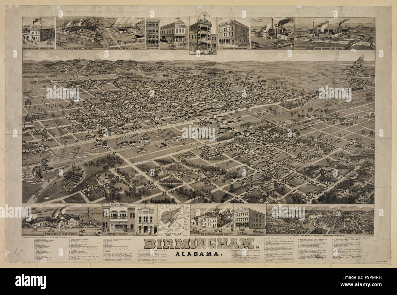 Antenna 102 disegno, 1885, di Birmingham, Alabama Foto Stock