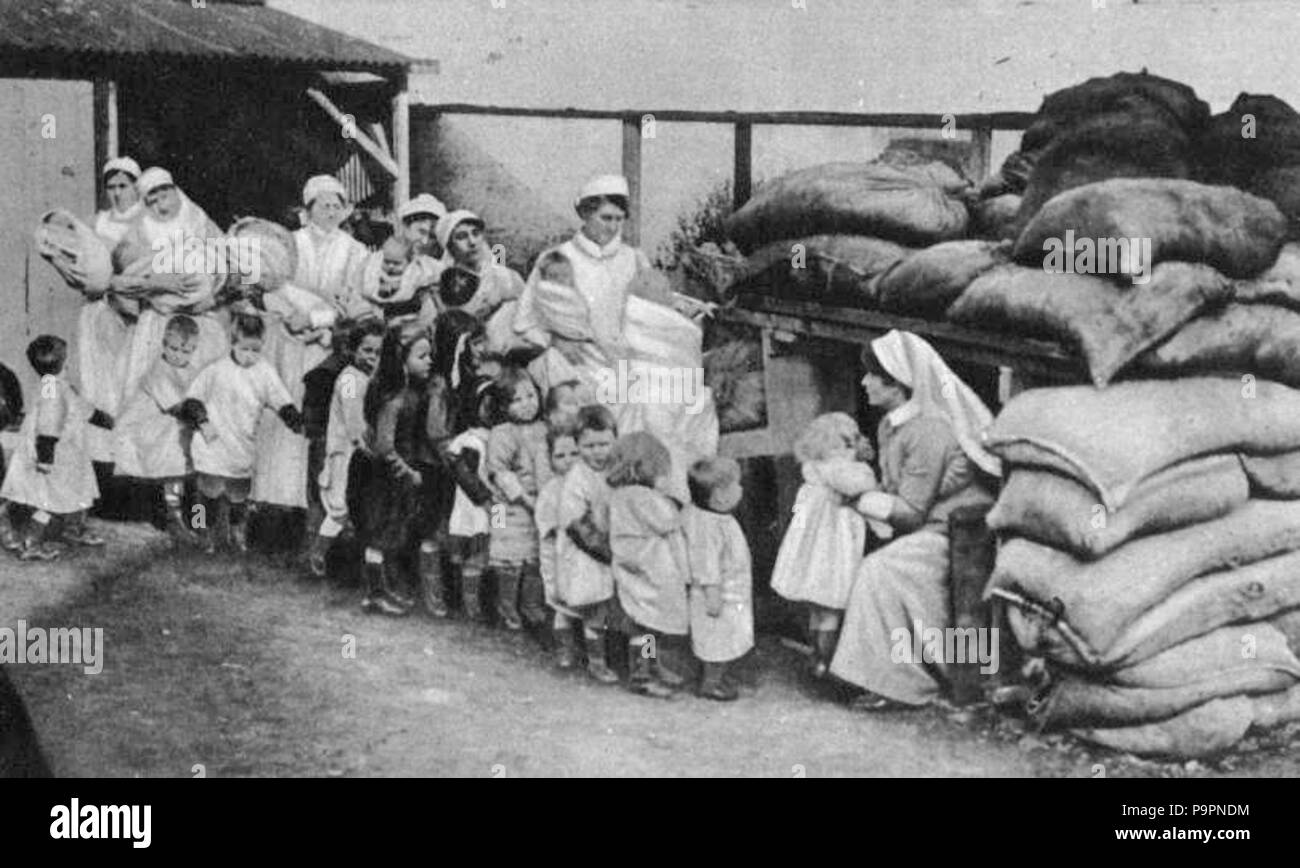 107 Air Raid prova 1918 Foto Stock