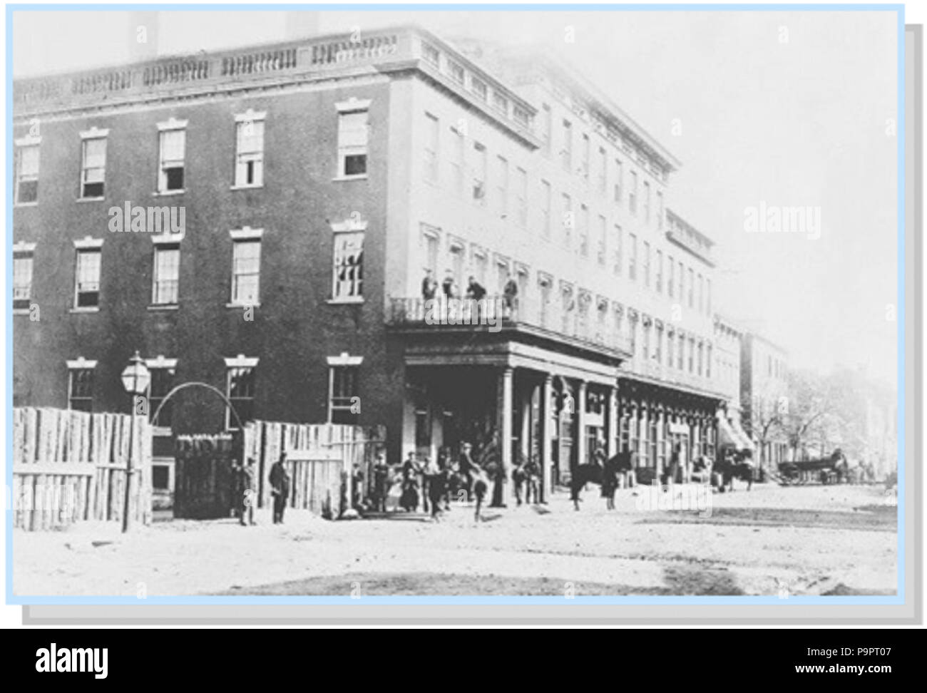113 Alessandria's Mansion House Hotel è stato trasformato nel più grande ospedale della Virginia, durante la guerra civile Foto Stock