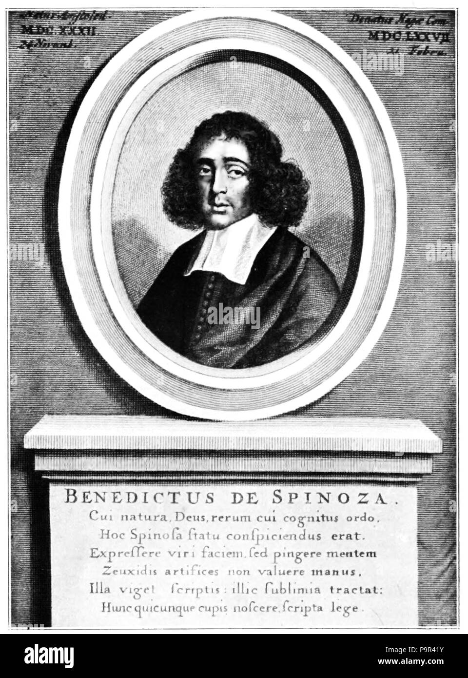 195 Benedykt de Spinoza - Dzieła Tom I str 5 Foto Stock