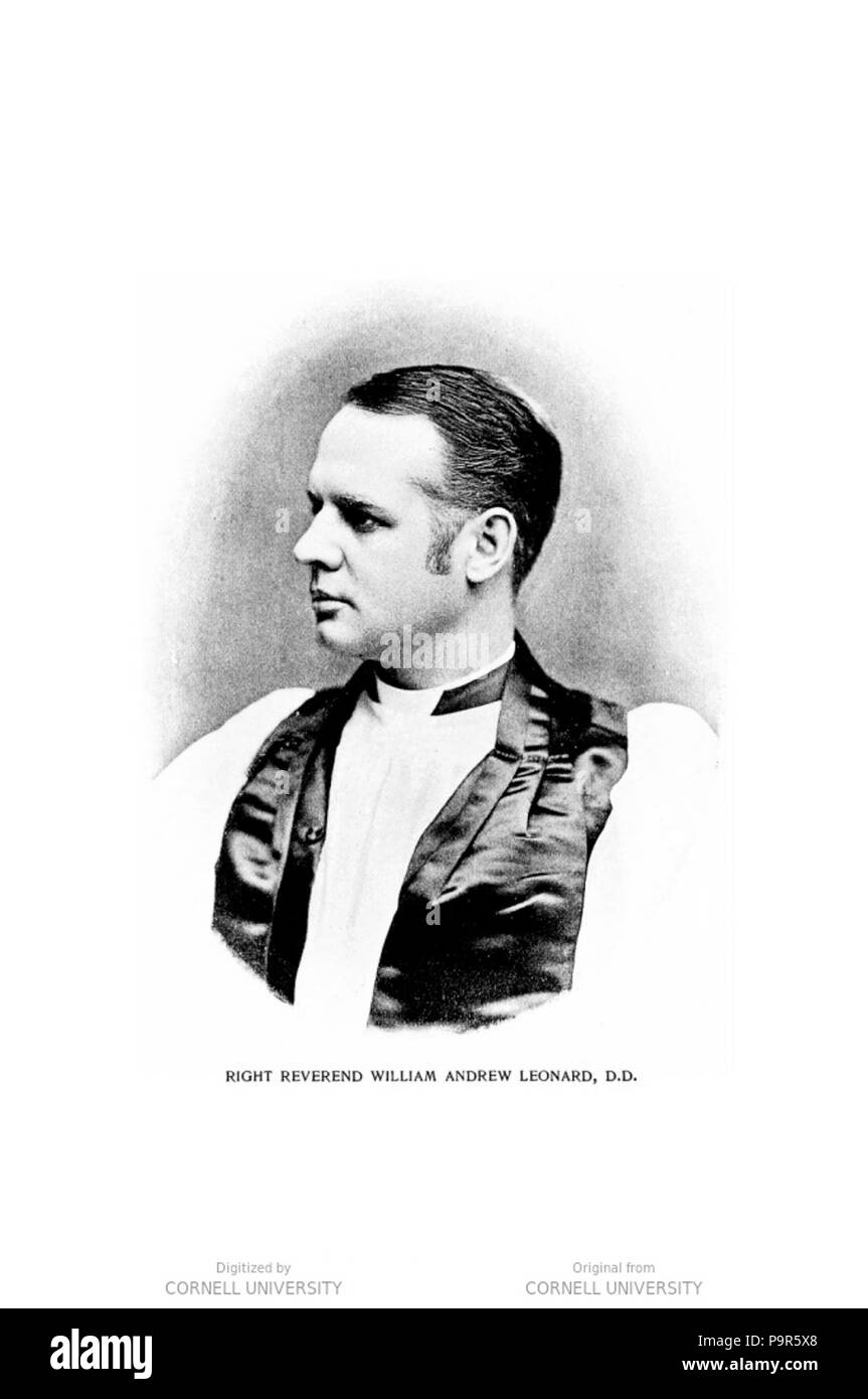 208 Il vescovo William Andrew Leonard Foto Stock