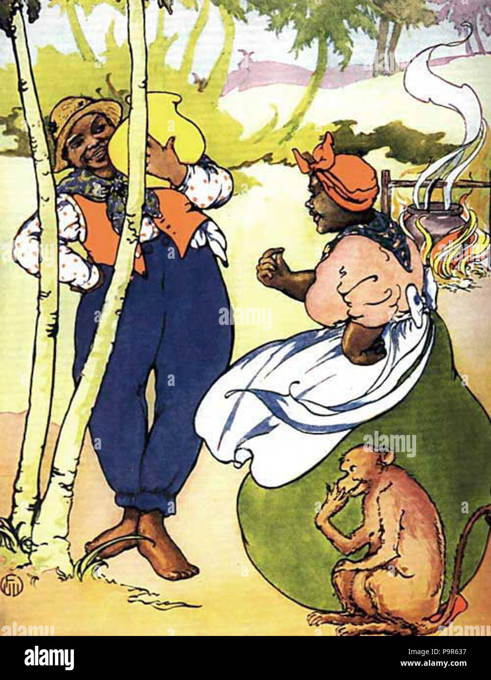 209 Jumbo nero e nero Mumbo Foto Stock