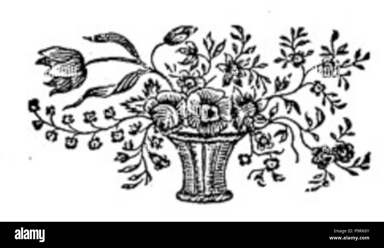 219 Bouquet disegno Foto Stock