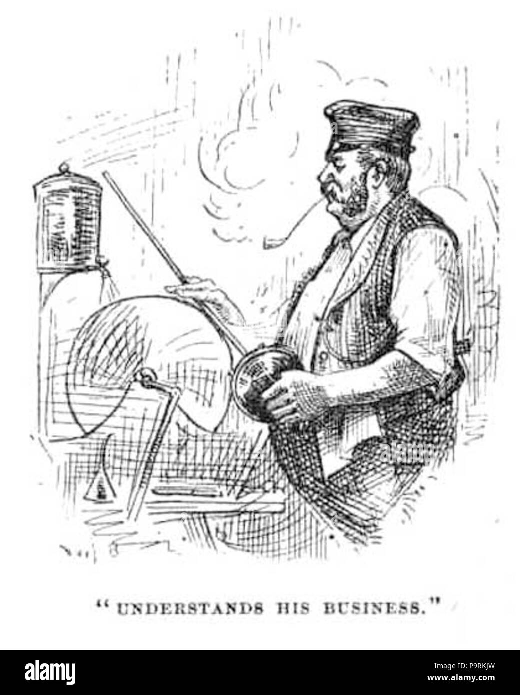 252 marrone - capisce il suo business Foto Stock