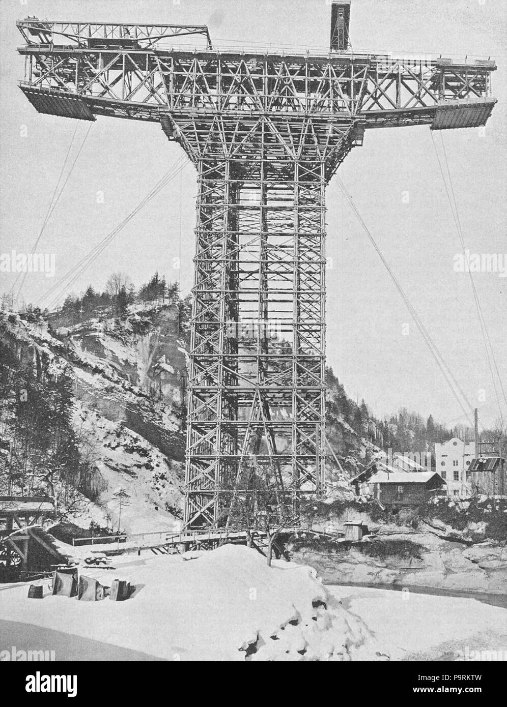 253 BT Siiterviadukt 1908-02-15 Foto Stock