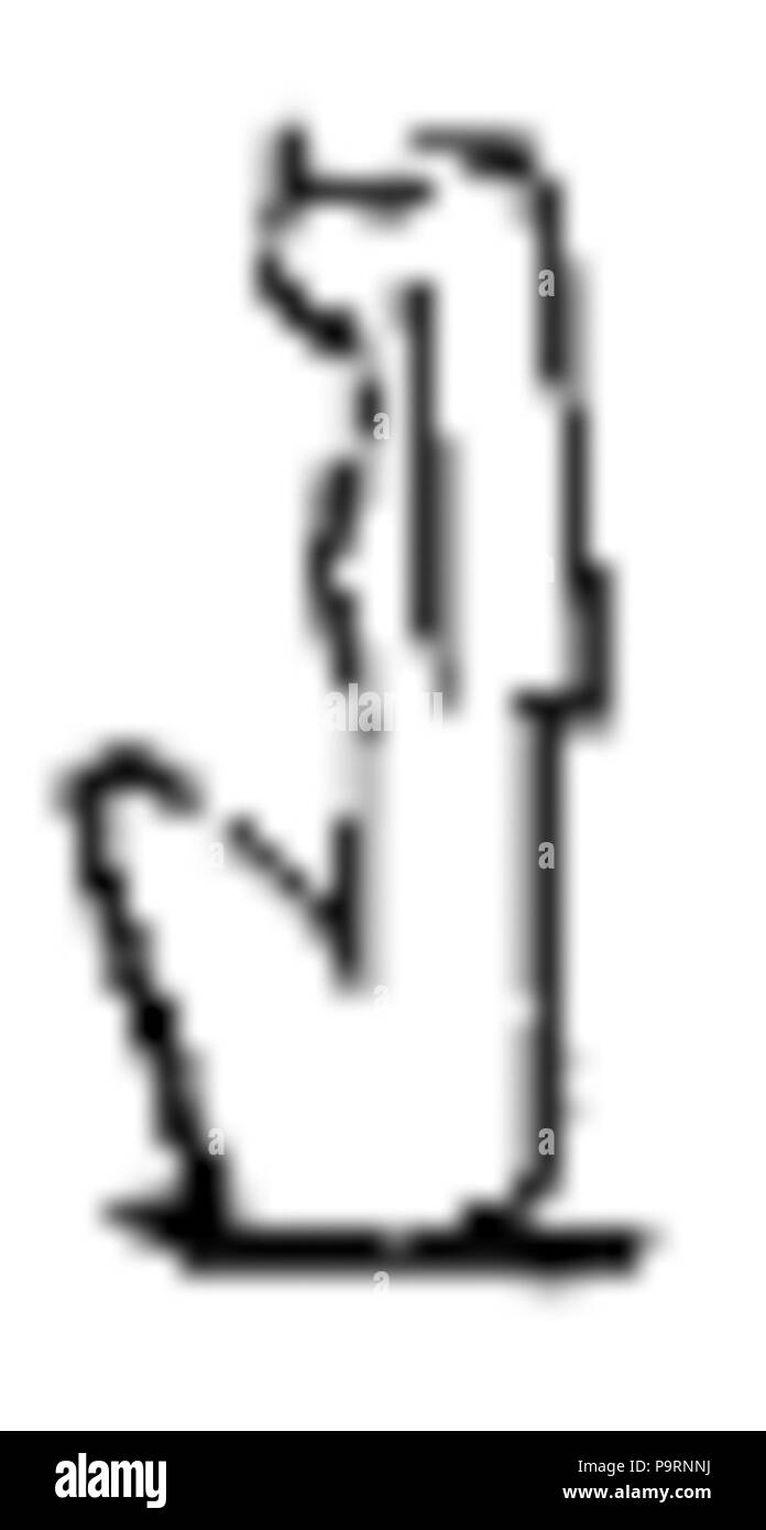 262 C+B-Egypt-Pictoglyph38 Foto Stock