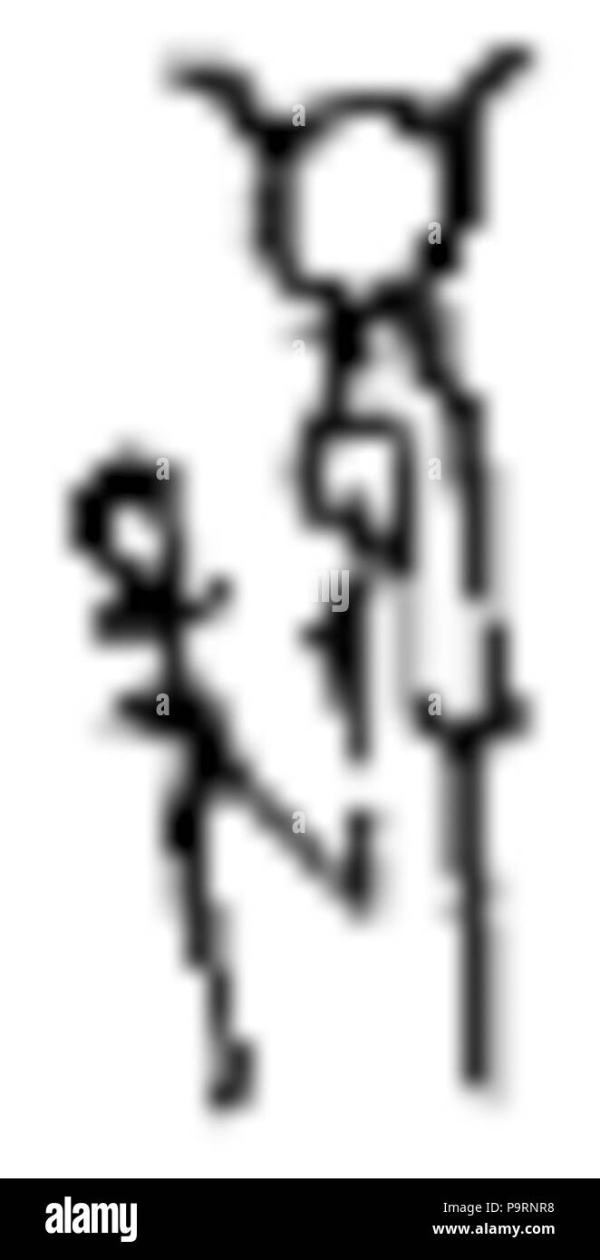 262 C+B-Egypt-Pictoglyph67 Foto Stock