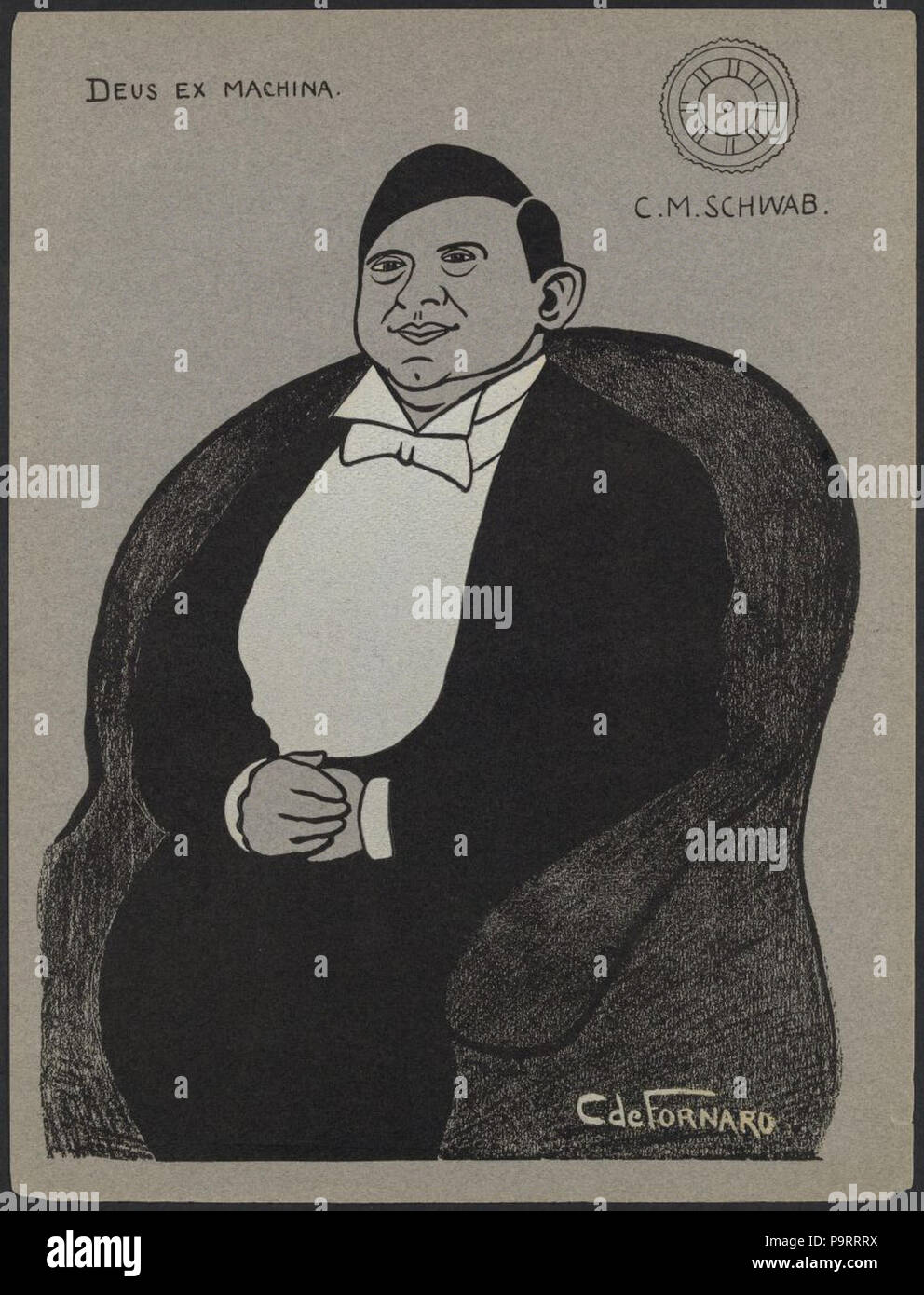 280 caricatura di C. M. Schwab Foto Stock