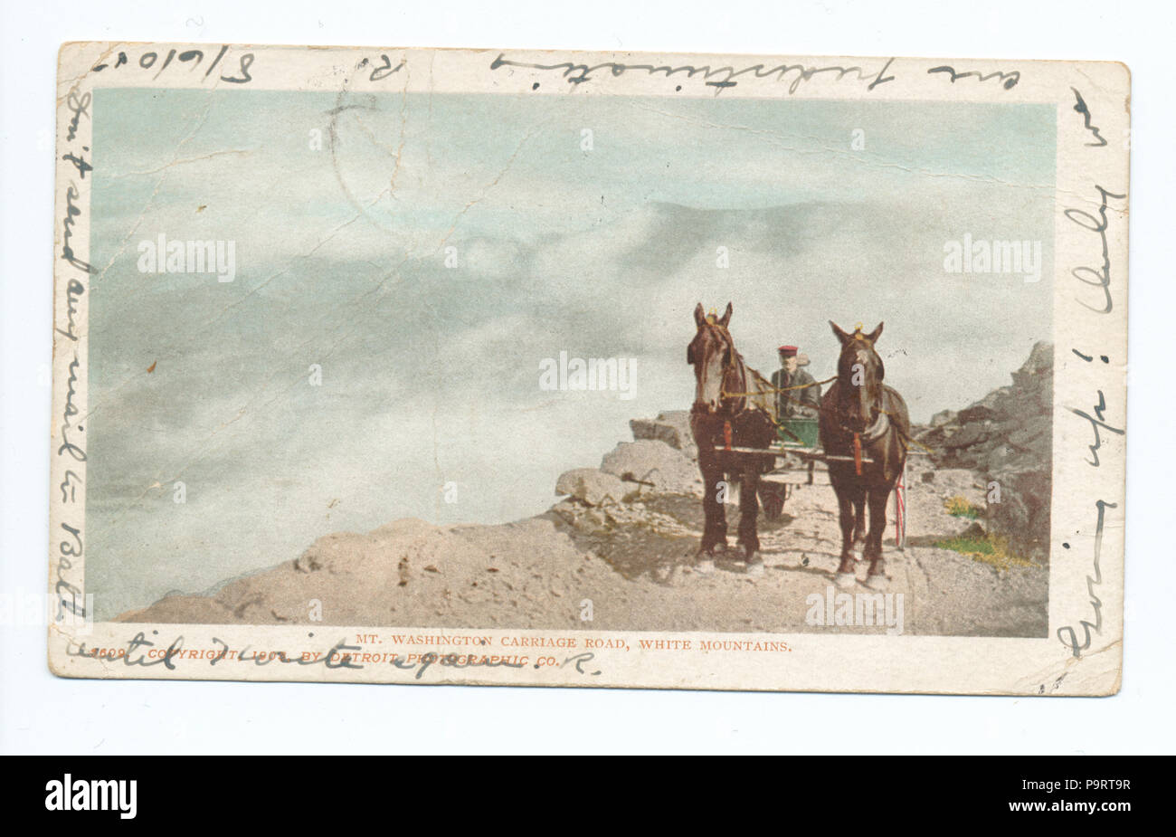 283 Carrello rotta, Mt. Washington, N. H (NYPL b12647398-62890) Foto Stock
