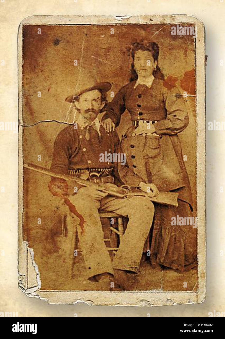 301 Charlie Bowdre e sua moglie Manuela (1880) Foto Stock