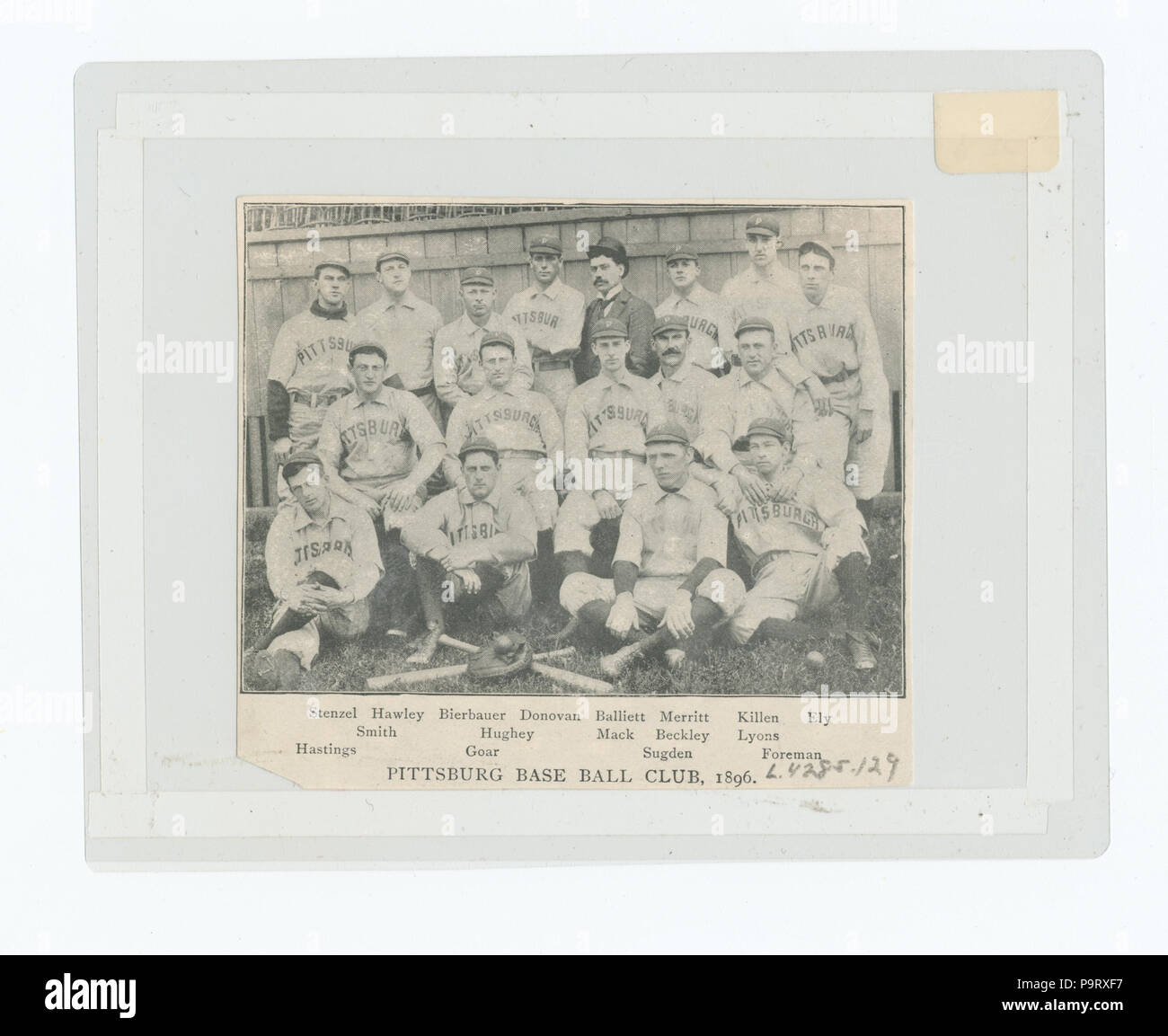 304 Base Chicago club di ballo, 1896; Base di Pittsburgh club di ballo, 1896 (NYPL b13537024-56398) Foto Stock