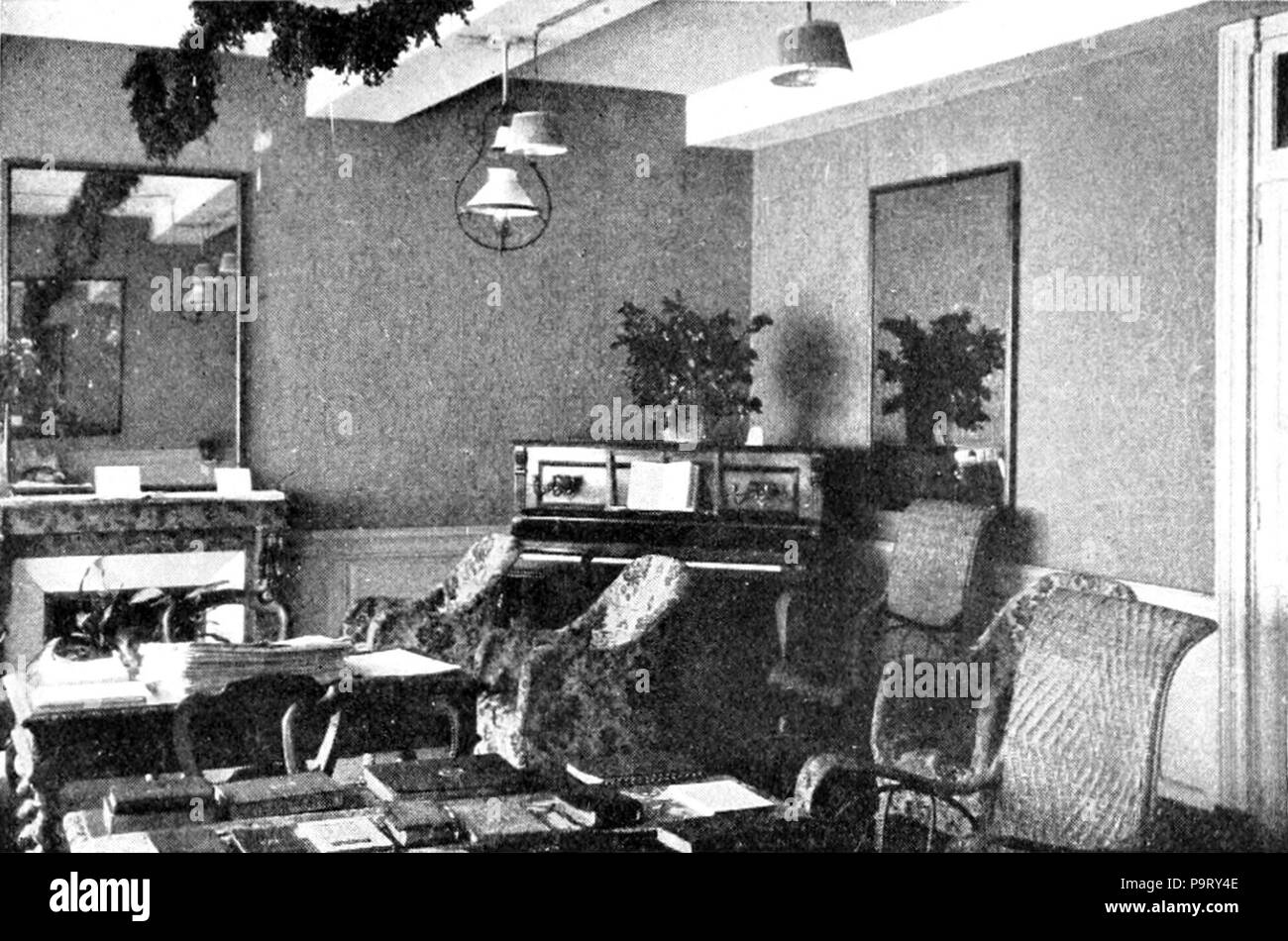 . Inglese: Langres, Francia - Scienza Cristiana Guerra camera di sfiato - Natale . pubblicato 1922 309 Scienza Cristiana in tempo di guerra le attività - Langres, Francia - Guerra camera di sfiato - Natale Foto Stock