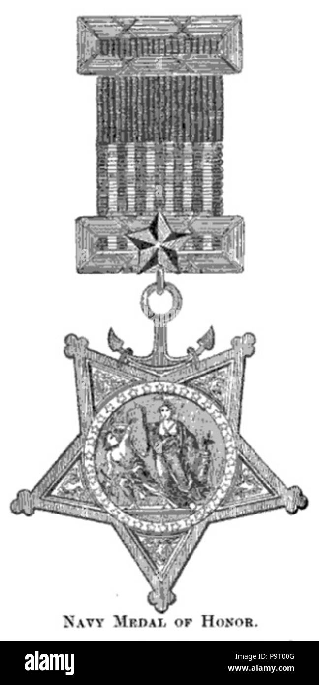 316 La guerra civile era Navy Medal of Honor Foto Stock