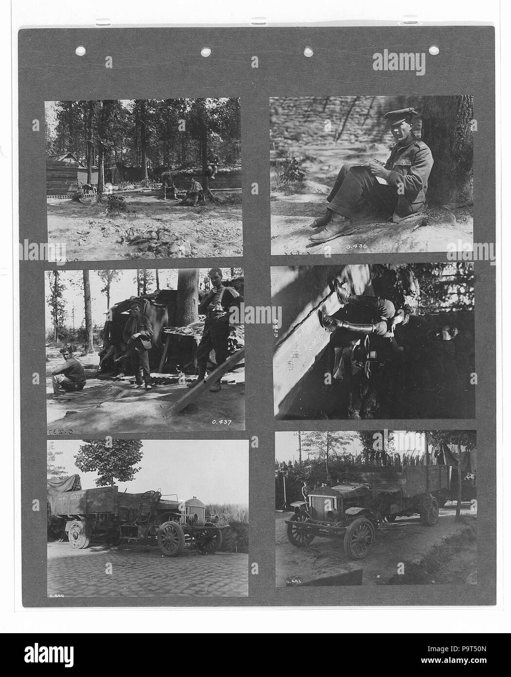 273 canadese guerra ufficiale fotografie (BL l.r.233.b.57.v1 f080r) Foto Stock