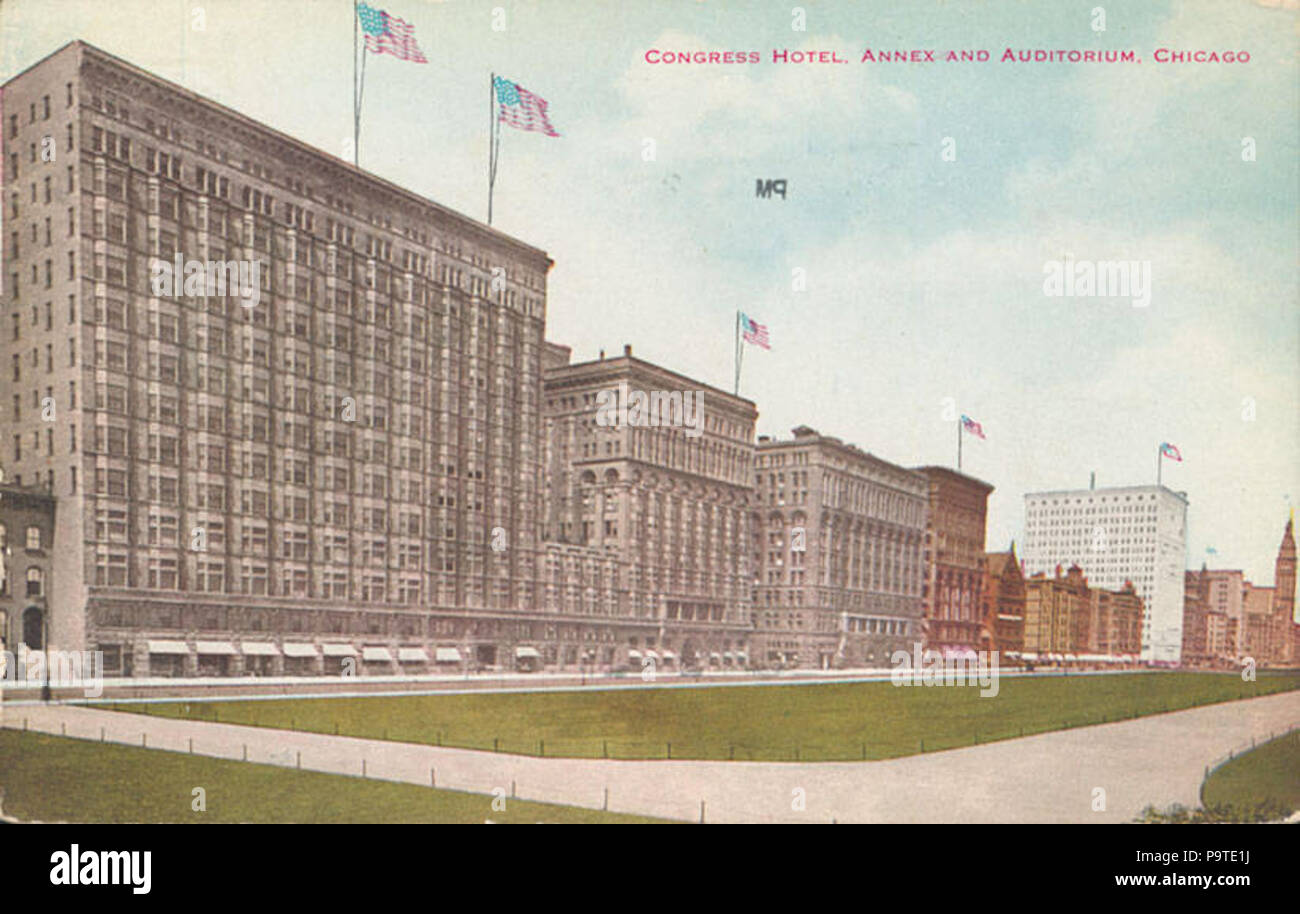 344 Congress Hotel, allegato e Auditorium, Chicago (BNI 417507) Foto Stock