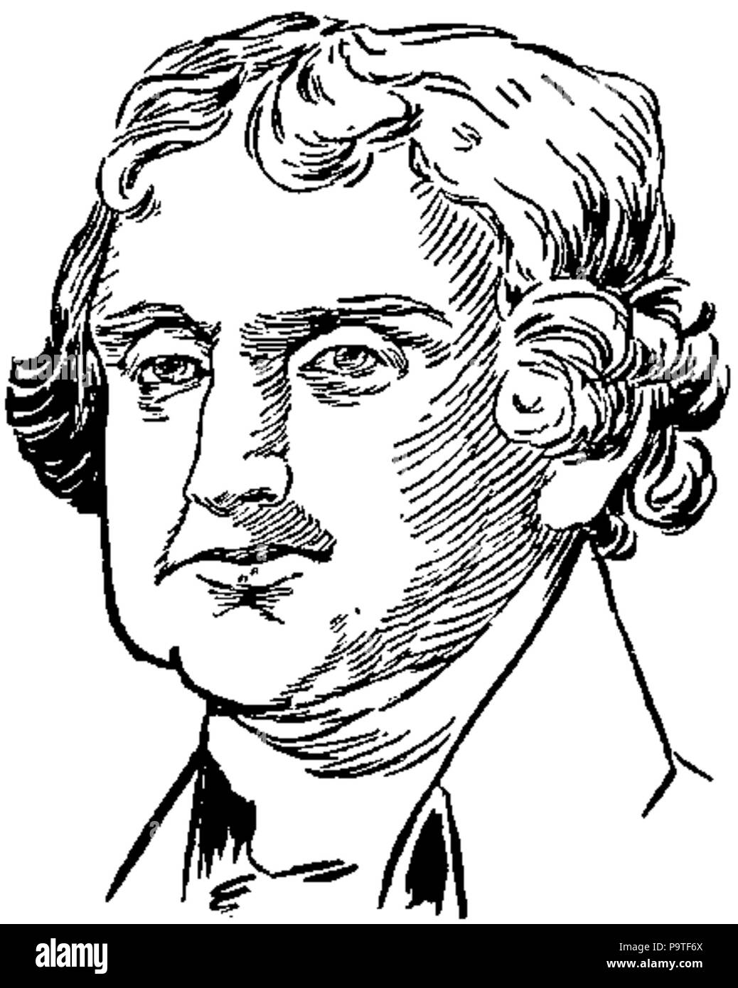 335 Collier's 1921 Thomas Jefferson Foto Stock