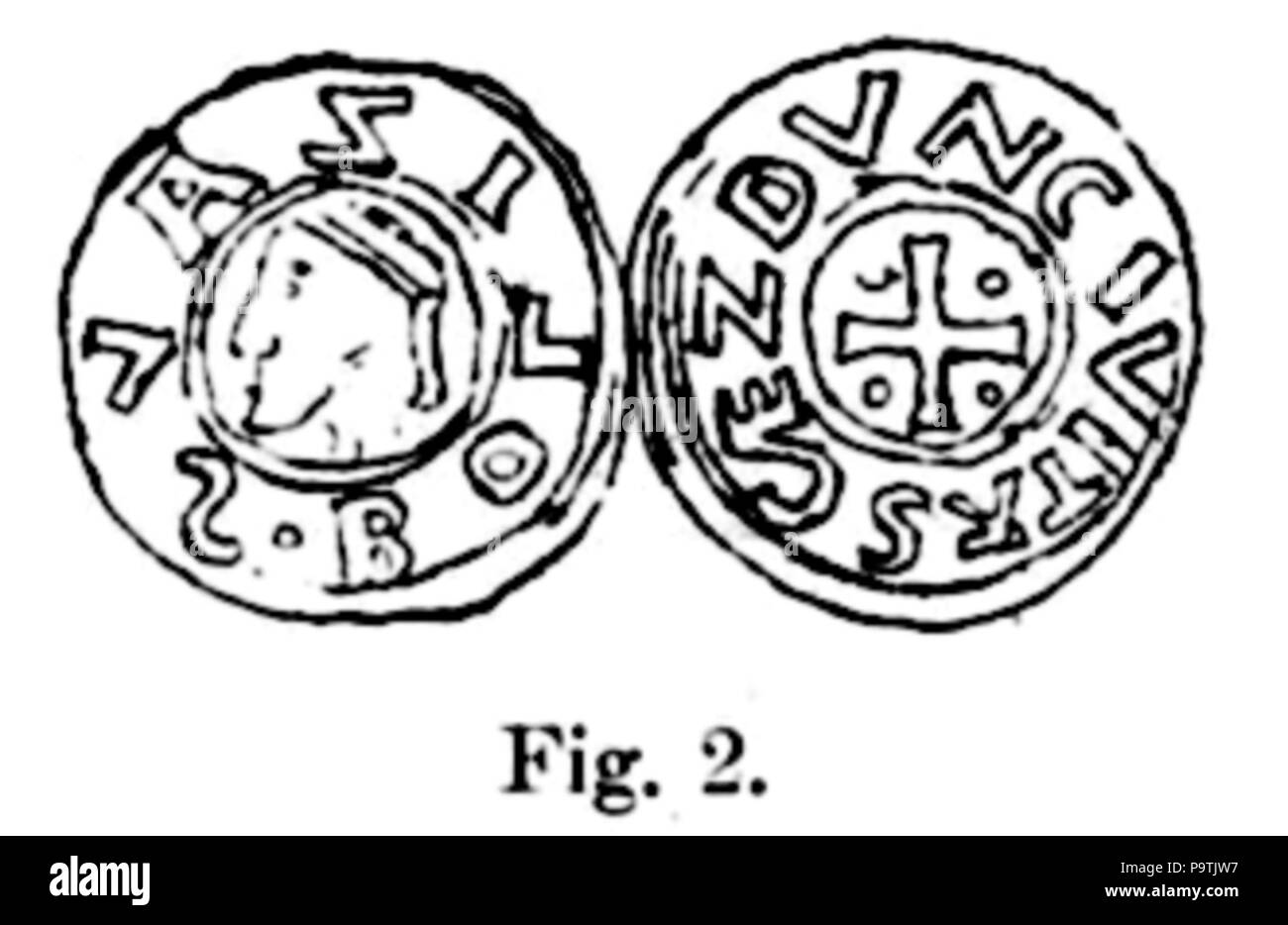 381 Denar Bolesława Chrobrego Gloger t 1 S 323 Foto Stock