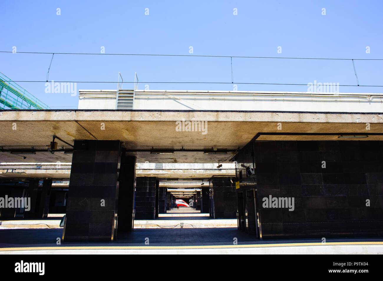 Roma, Italia, 02 luglio 2018, freccia rossa treno di Trenitalia fermo nella stazione di Roma Termini Foto Stock