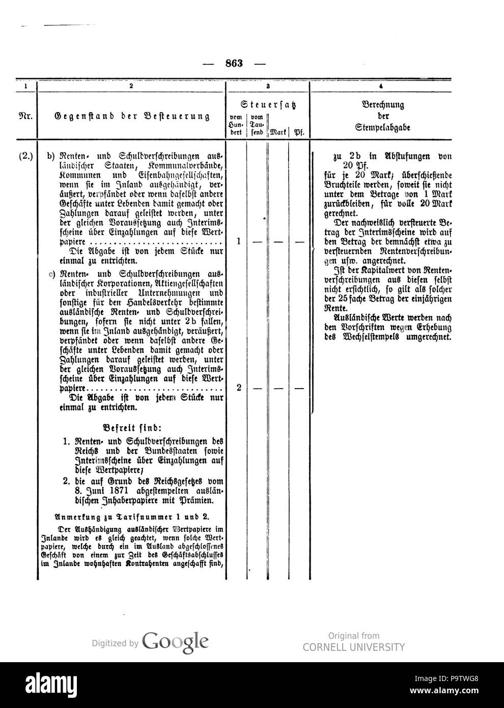 434 Deutsches Reichsgesetzblatt 1909 045 0863 Foto Stock