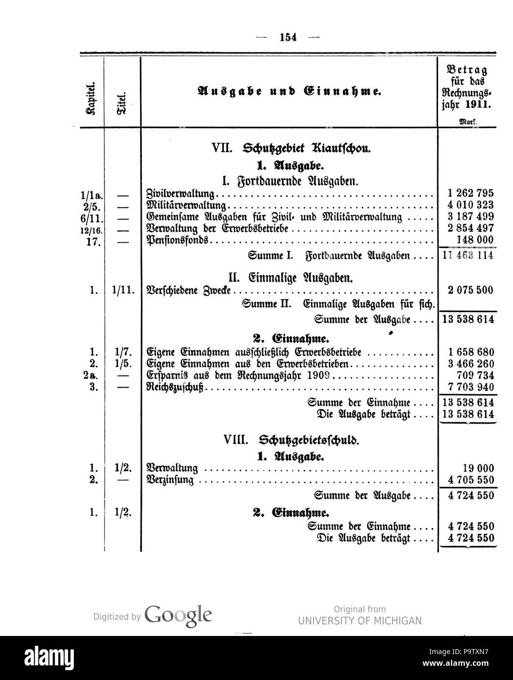 442 Deutsches Reichsgesetzblatt 1911 016 0154 Foto Stock