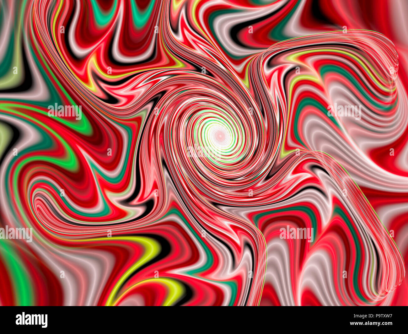 Abstract sfondo a spirale - generati digitalmente immagine Foto Stock