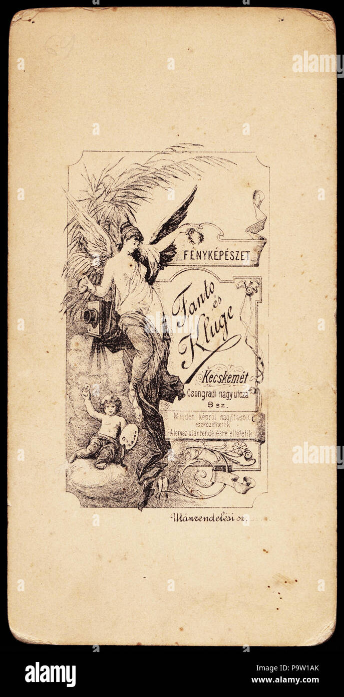 360 Csongrádi nagy utca 8., Fanto és Kluge fényképészete. Fortepan 81109 Foto Stock