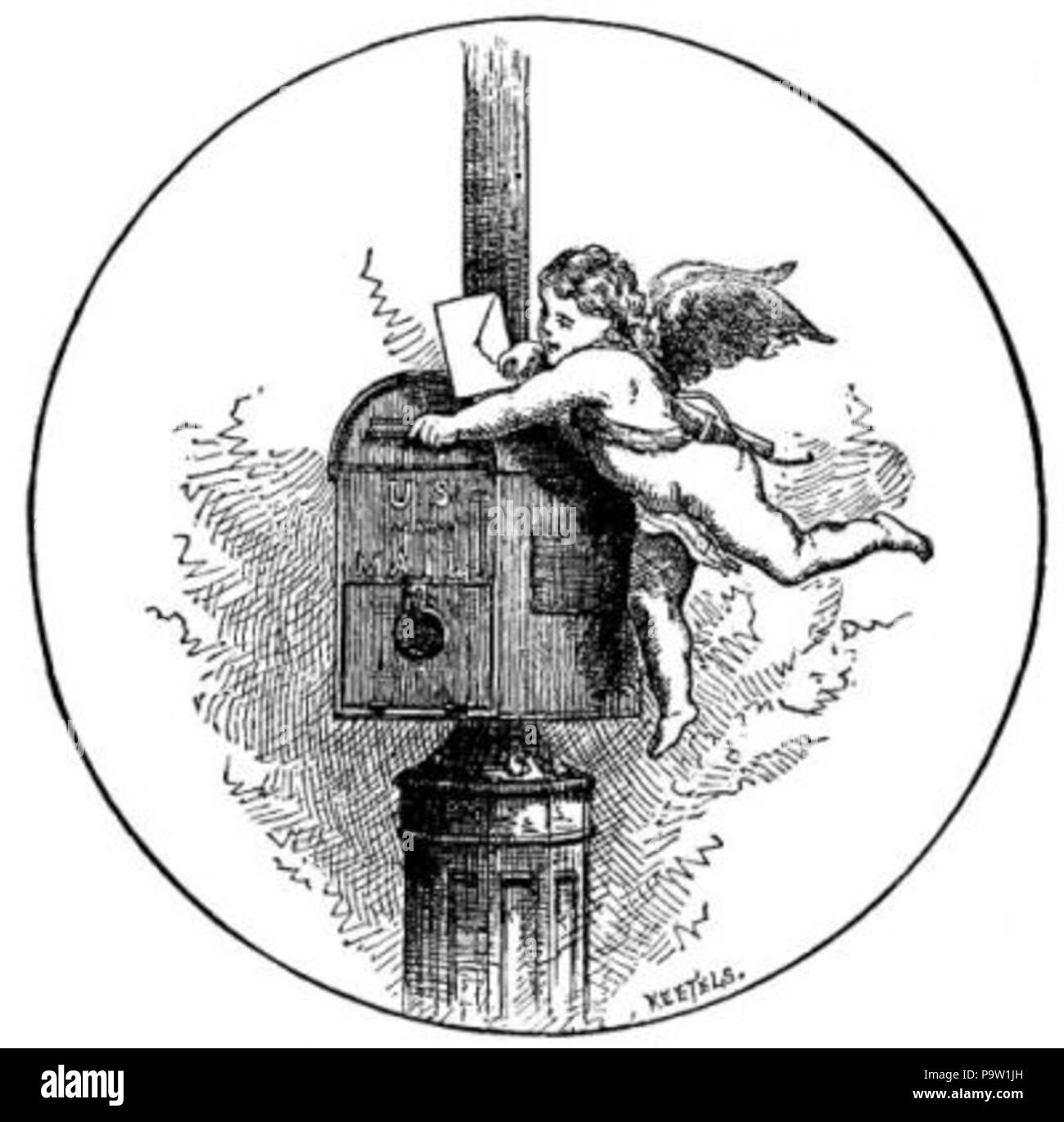 361 Cupido Mailing Valentine Foto Stock