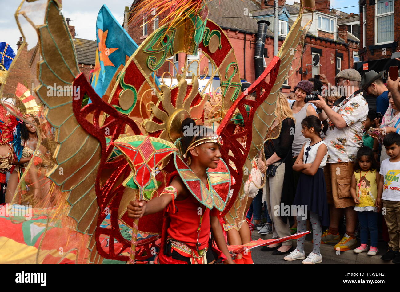 Leeds West Indian Carnevale 2017- cinquantesimo anniversario Foto Stock