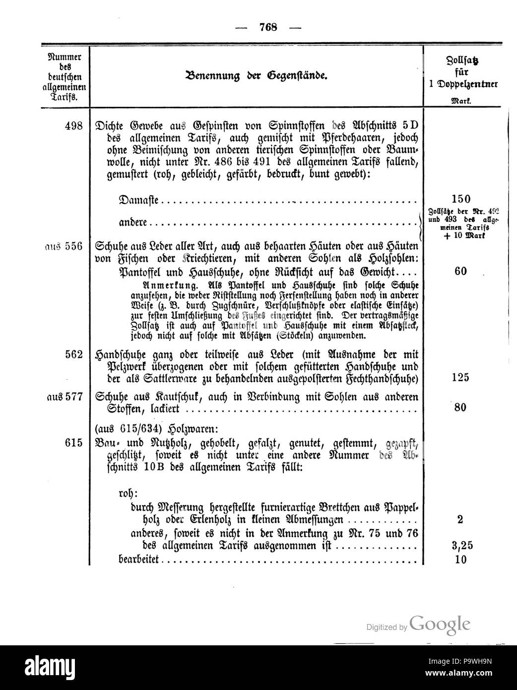420 Deutsches Reichsgesetzblatt 1906 036 768 Foto Stock