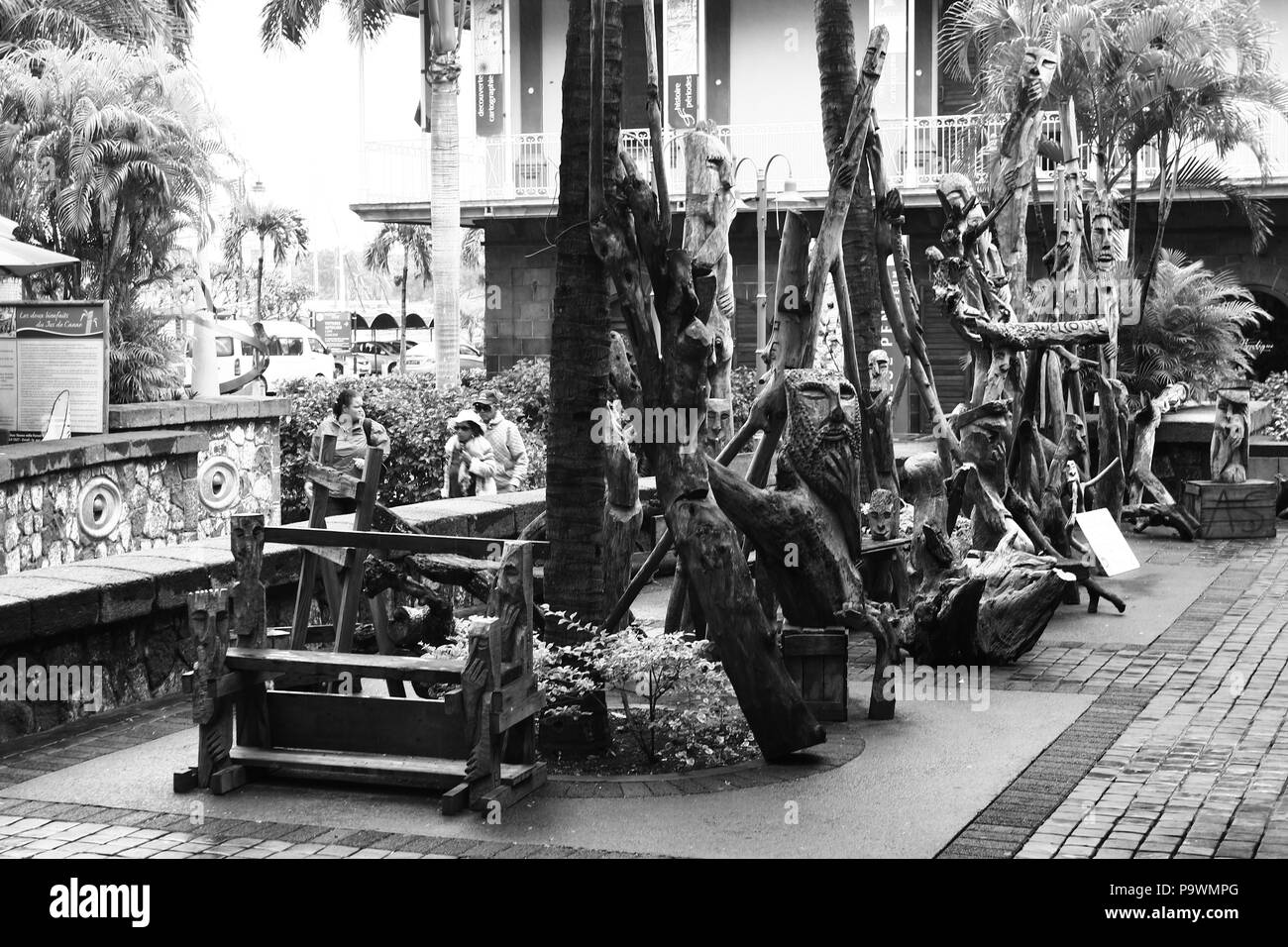 Le Caudan Waterfront è uno sviluppo commerciale in Port Louis, la capitale di Mauritius. Esso comprende negozi, servizi bancari, casinò, cinema Foto Stock