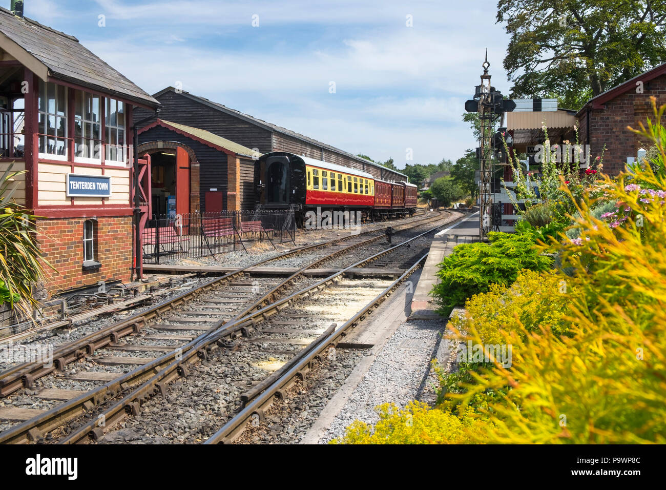 Tenterden Town station, Kent e east sussex railway, kent, Regno Unito Foto Stock