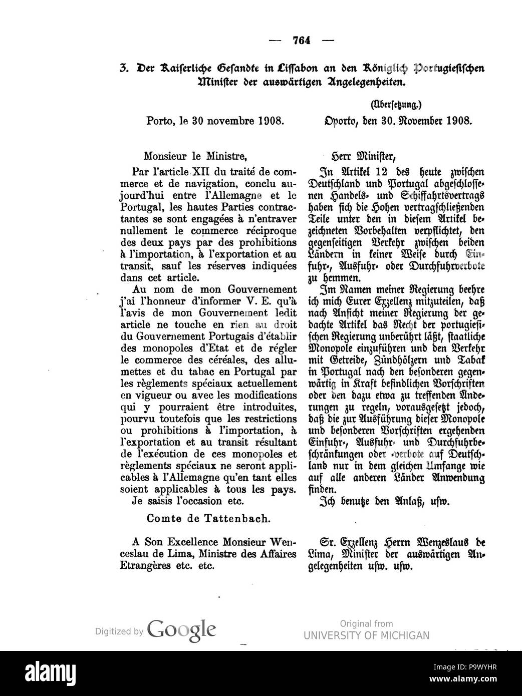 439 Deutsches Reichsgesetzblatt 1910 025 0764 Foto Stock