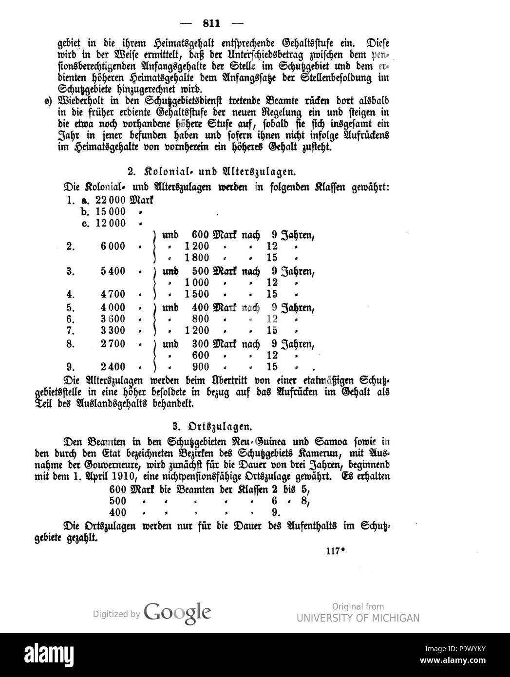 439 Deutsches Reichsgesetzblatt 1910 030 0811 Foto Stock