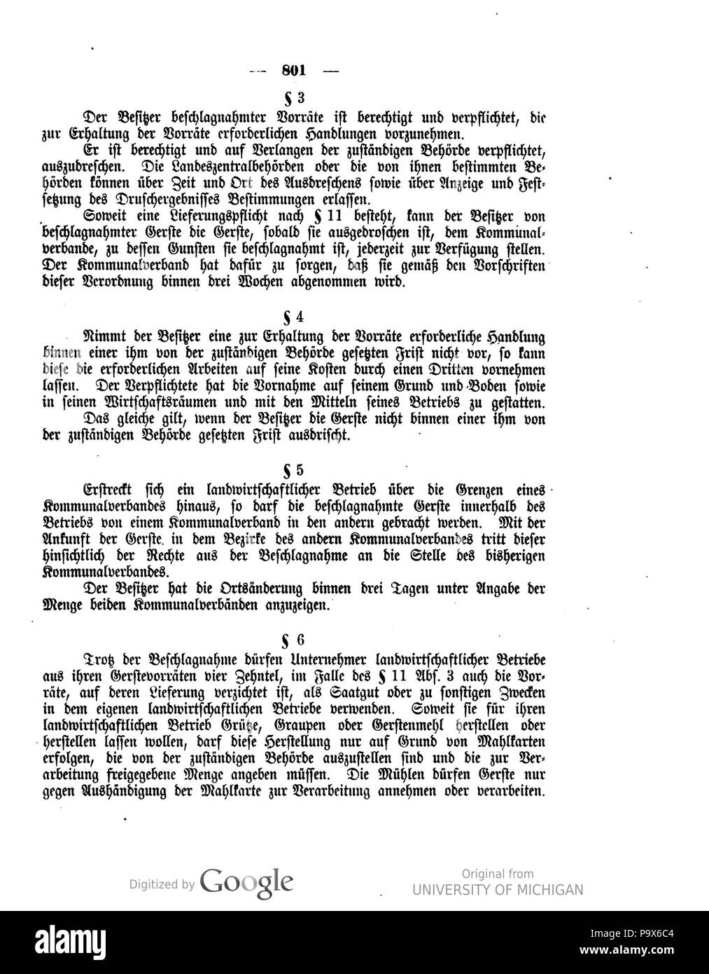 467 Deutsches Reichsgesetzblatt 1916 167 0801 Foto Stock