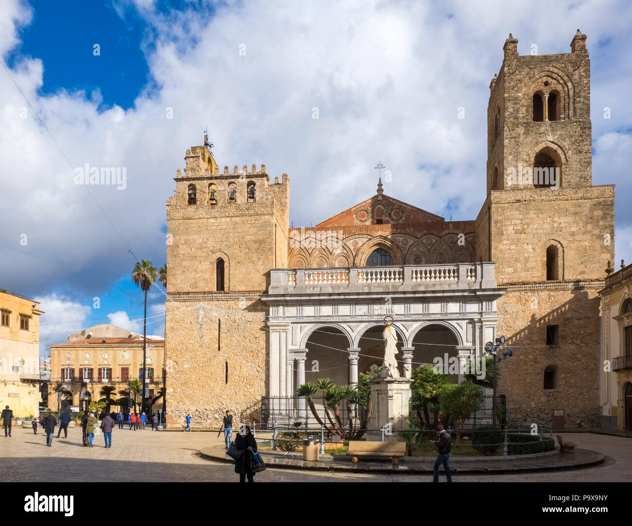 Il Duomo arabo-normanna di Monreale, sicilia, Italia, Europa Foto Stock