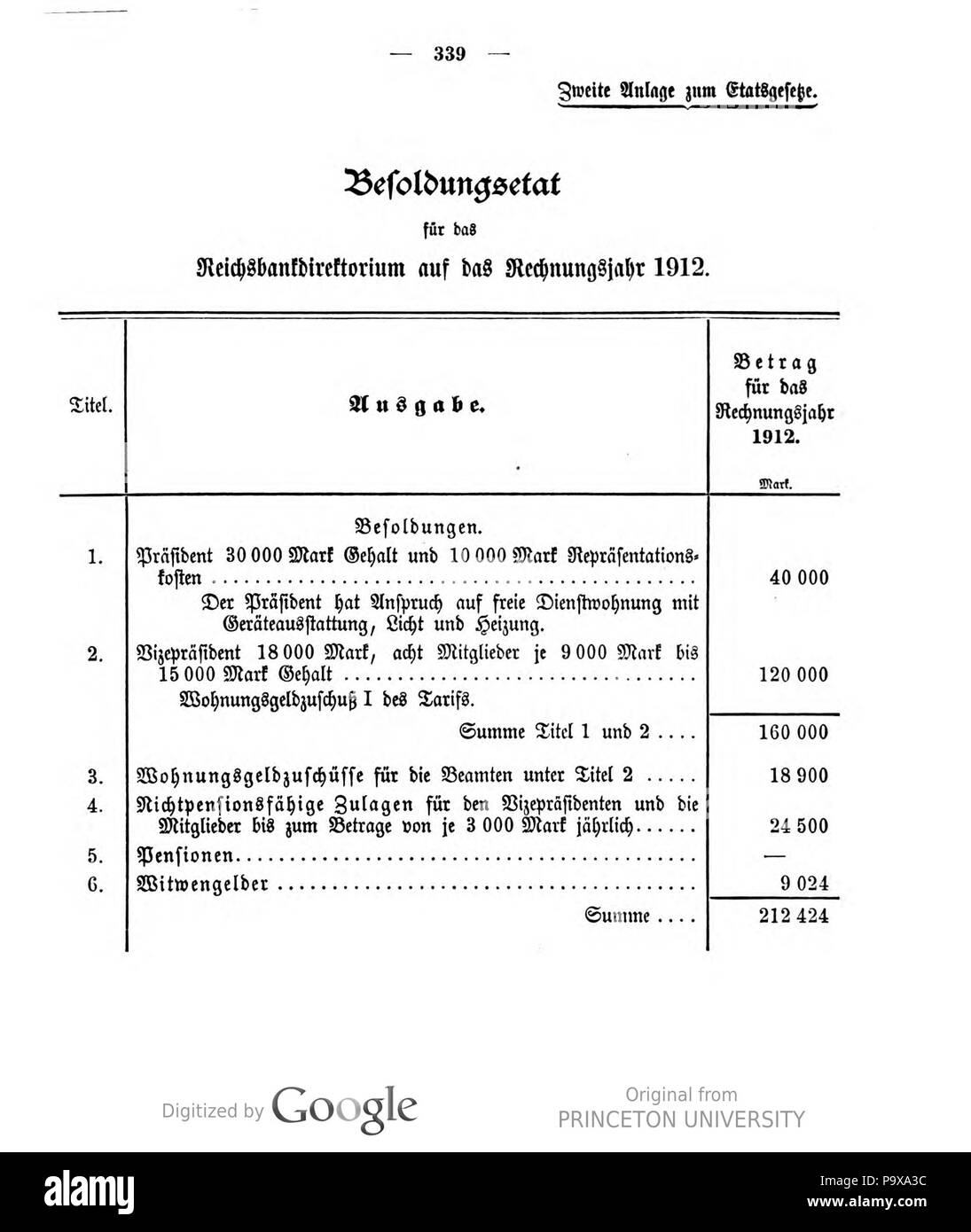 449 Deutsches Reichsgesetzblatt 1912 031 339 Foto Stock