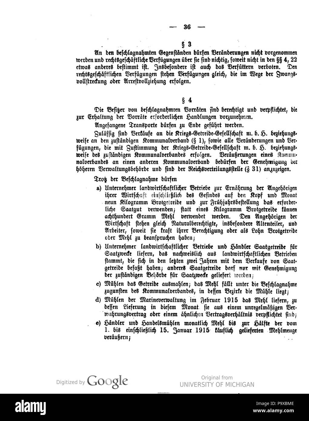 458 Deutsches Reichsgesetzblatt 1915 009 036 Foto Stock