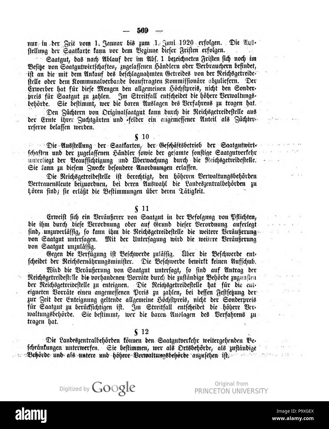 489 Deutsches Reichsgesetzblatt 1919 116 0569 Foto Stock