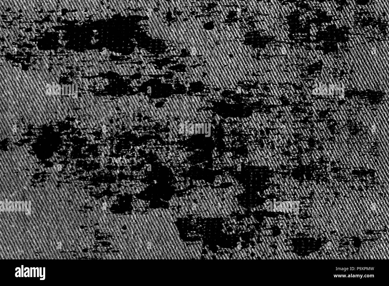 Sporco grunge closeup dettagliata dello sbozzato grungy denim. Vintage grigio scuro jeans, buona per lo sfondo Foto Stock