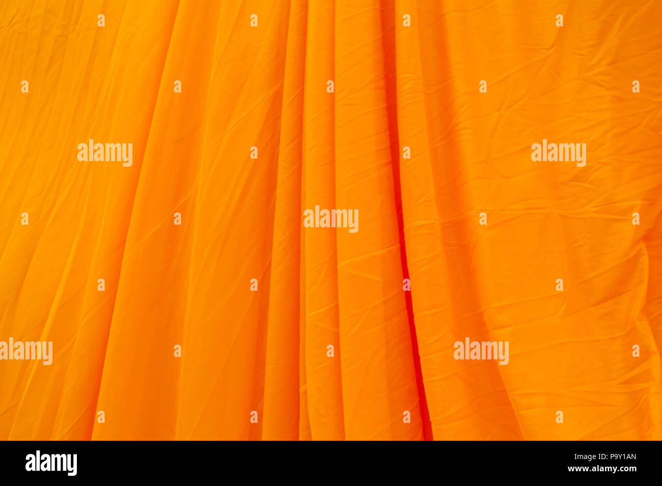 Giallo texture di tessuto Foto Stock