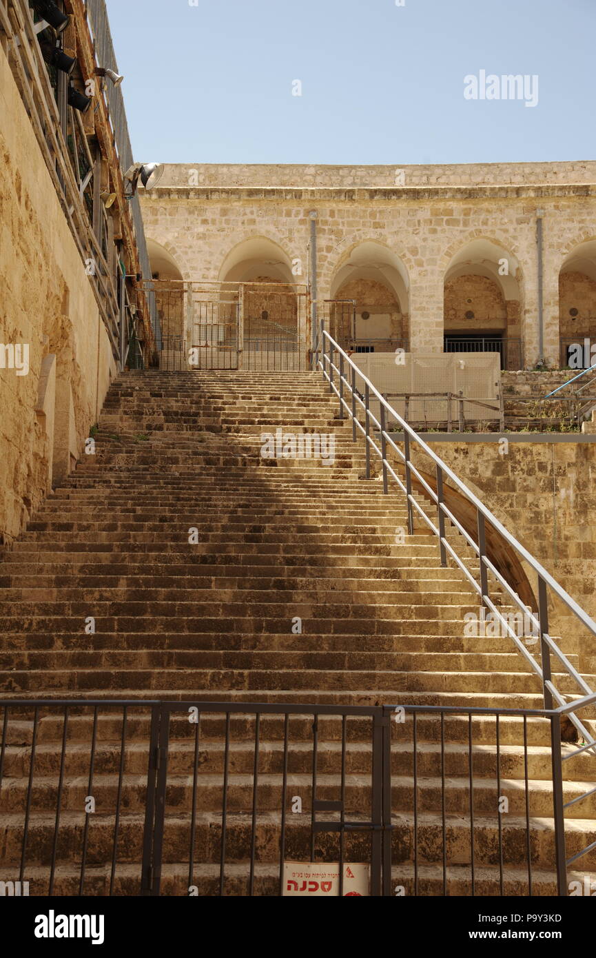 La città vecchia, l'area della cronologia, Israele Foto Stock